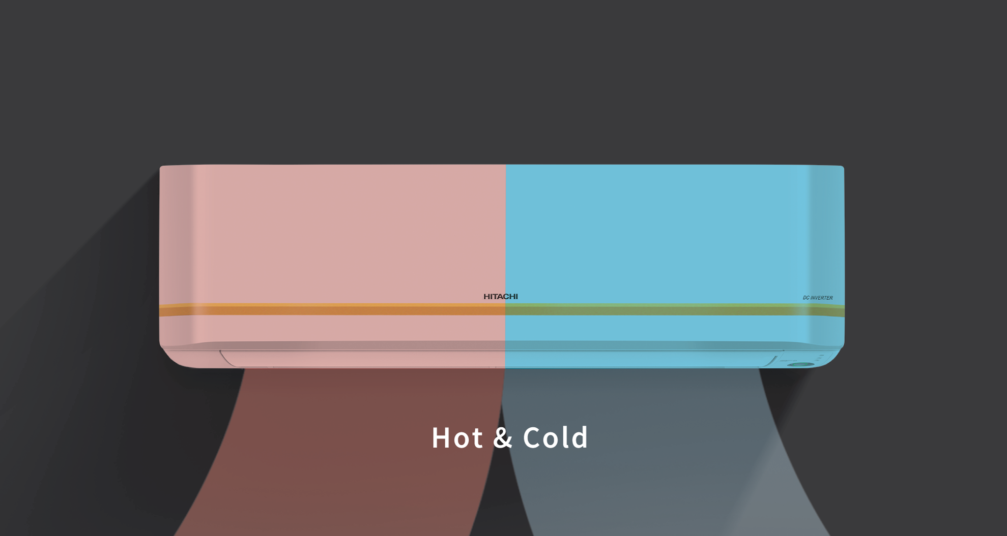 HITACHI 1.5 TR INVERTER HOT & COLD SPILT AC 3 STAR